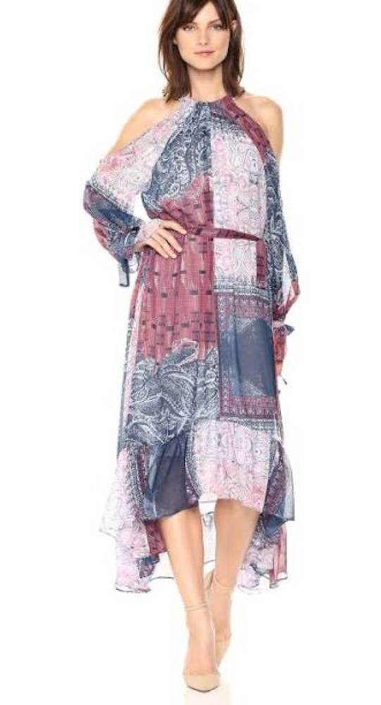 BCBGMax Azria Women's Saige Woven Cold Shoulder Pa